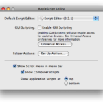 Use this to make the Script menu available